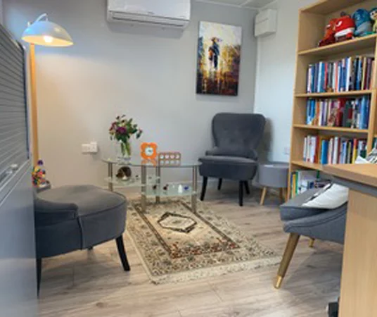 Olivia Baker’s welcoming counselling space in Cheadle, Stockport.